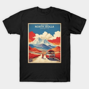 North Jeolla South Korea Travel Tourism Retro Vintage T-Shirt